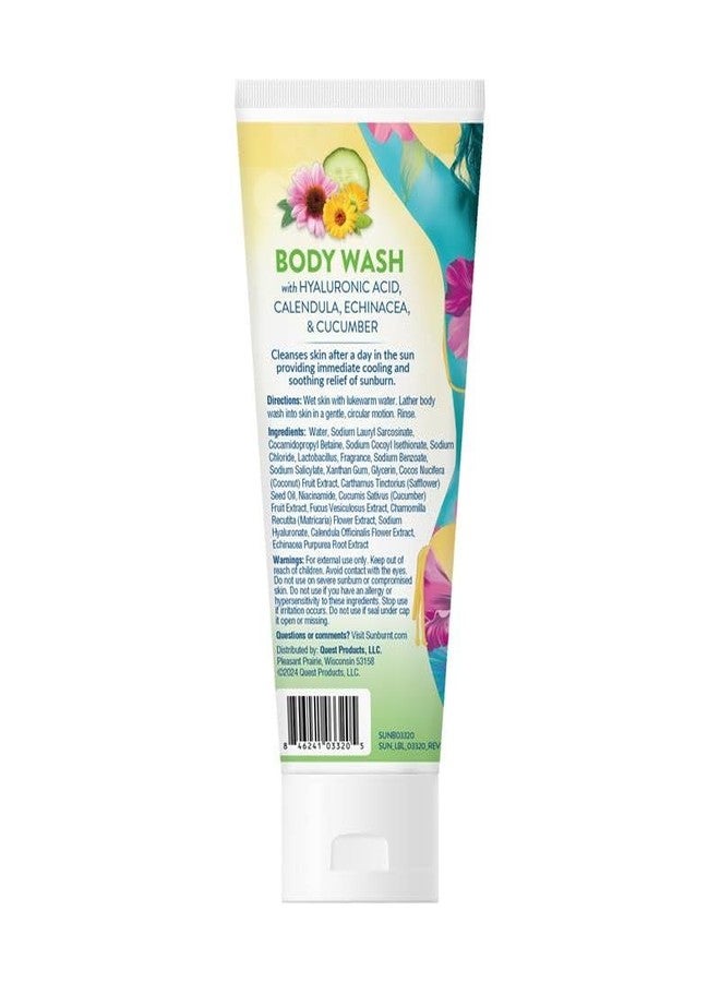 Sunburnt After Sun Body Wash – Cooling Cleanser with Hyaluronic Acid, Calendula, Echinacea & Cucumber – Soothes Sunburn, Hydrates & Calms Skin – Sulfate & Paraben Free, 6 oz - Image 5